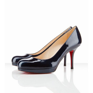 Christian Louboutin Prorata 90mm Platform Patent Leather Pumps Black