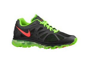 Nike Air Max 2012 Black Electric Green White Bright Crimson Mens Shoes