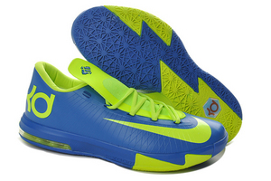 Nike KD VI Basketball Shoes Blue Neon Green For Women