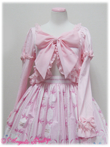 Pink lolita cardigan длинный рукава