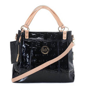 Michael Kors Top Satchel Black Patent Leather