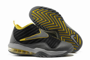 Air Max Shake Evolve Dennis Rodman Nike Basketball Shoes Grey and Yellow and Black