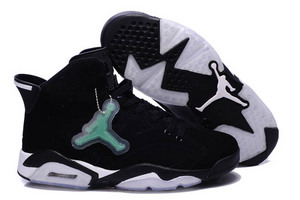 Retro Jordan VI(6) Black and White Men Basketball Sneaker