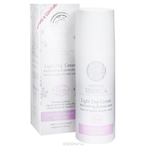 Natura Siberica Легкий дневной крем для лица "Увлажнение и защита"