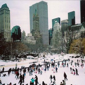 покататься на коньках в Central Park в NY