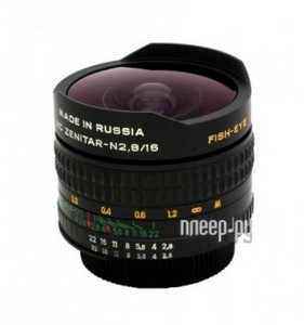Объектив Зенит МС Зенитар-Н Nikon 16 mm F/2.8 Fisheye