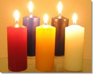 Свечки-столбики без рисунка