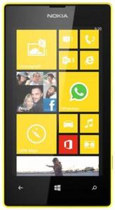 Телефончик Nokia Lumia 520 (желтый)