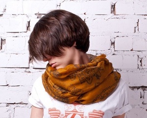 orange scarf