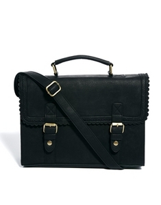 Большая сумка сэтчел с рельефной отделкой и пряжками спереди ASOS