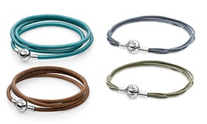 браслет Pandora: кожаный и/или веревочный (только браслет)