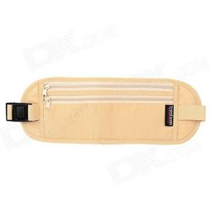 TravelIcons TF056S Water Resistant Security Money / Passport Waist Belt Bag - Beige (S-Size) - Free Shipping - DealExtreme