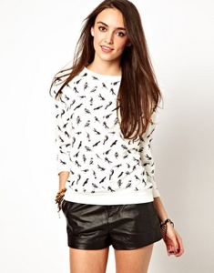 Vero Moda Bird Print Sweat Top