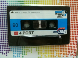 4-портовый USB "Кассета" черный