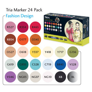 Tria Marker 24 Pen Set - Fashion Design