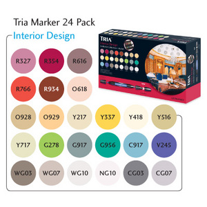 Tria Marker 24 Pen Set - Interior Design