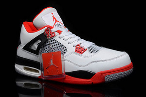 Varsity Red and Black White Michael Jordan IV 2012 Release Sneaker