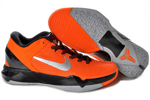 Nike Kobe Bryant VII EliteBlack/Orange/Silver Mens