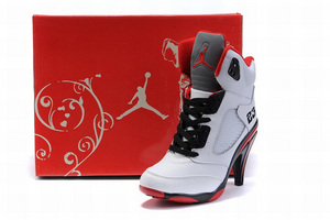 Nike Air Jordan V 5 Heels White/Black/Red
