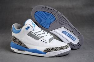 nike jordan 3 retro white blue ladies shoes