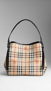 SMALL HAYMARKET CHECK TOTE BAG