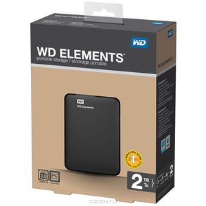 WD Elements Portable 2TB, USB 3.0 (WDBU6Y0020BBK)