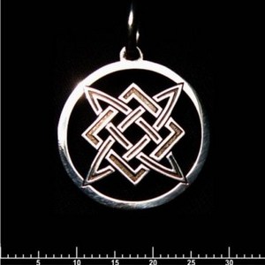 Подвеска звезда Руси в круге, серебро