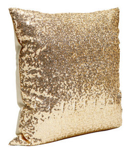 Sequined cushion cover