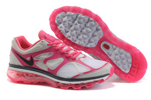 Nike Air Max 2012 White Pink Flash Black-Womens
