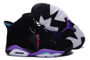 BlackPurple Air Jordan VI Men Sneakers
