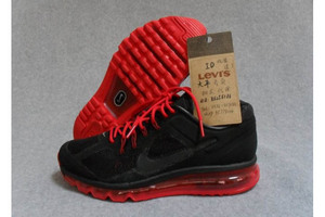 Nike Air Max 2013 Black Red Mens Shoes