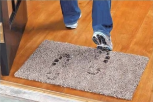 Впитывающий коврик для прихожей clean step mat