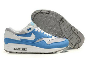 Mens Nike Air Max 1 Photo BlueWhite Running Shoe