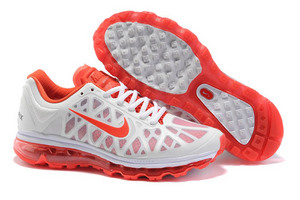 Nike Air Max 2011 White Red Womens Shoes