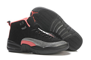 Air Jordan AJ 12 Retro(GS) "Siren Red" and Black and Pink Colorways - Women Shoes