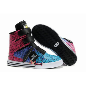 Supra TK Society High Tops Pink/Blue/Black Women's