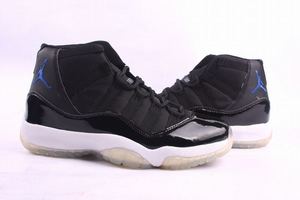 Nike Air Jordan 11 Retro Black/White/Blue Men's