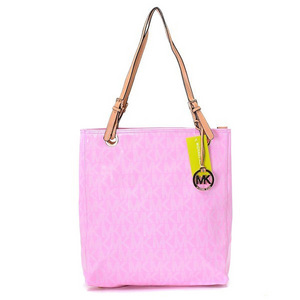 Michael Kors Jet Set Logo Large Pink Tote Bags