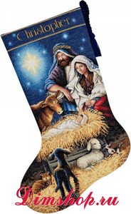 Dimensions Shop. Набор для вышивания Dimensions 08838 Holy Night Stocking