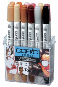 Набор маркеров COPIC CIAO Skin Tone (12 шт)