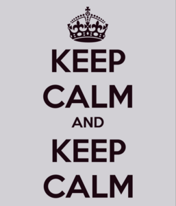 Фартук с надписью Keep calm and Keep calm