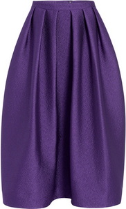 Фиолетовая юбка ниже колена.  Размер 42