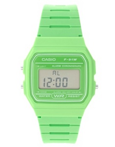 Casio F-91WC-3AEF Digital Green Watch