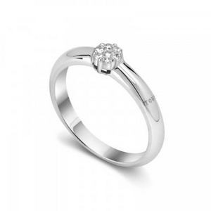 Кольцо TOUS DIAMONDS18kt white gold and diamonds TOUS Diamonds ring. Total carat weight 0,10ct.