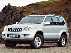 Land Cruiser Prado, трёхдверный, серебристый