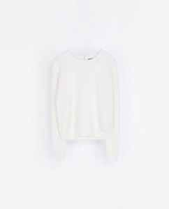 свитер из ангоры (белый/серый)