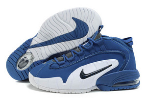 air penny one white and black blue wolf grey men basketball shoes