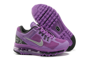 Womens Air Max 2013 Purple Black Silver Shoes