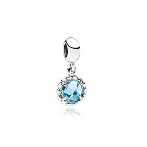 Pandora blue topaz charm