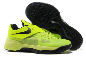 Zoom KD IV (4) Volt/Black Signed for Bun B's Wife Queenie Nike Mens Size Shoes